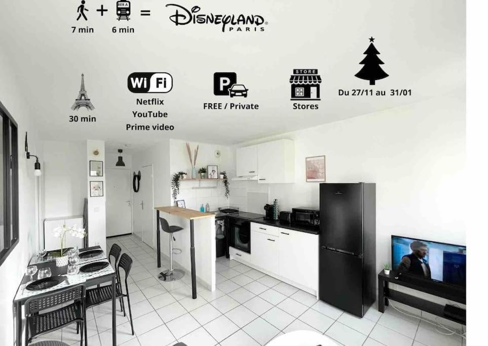 Mickey'S House - Apartments 4 Persons - 10 Min Disneyland Paris Бюсси-Сен-Жорж Экстерьер фото